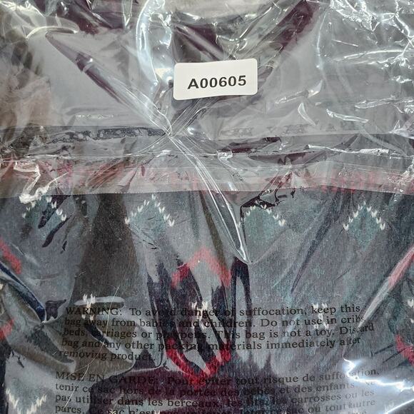 Vintage 70s Pendleton Sweater Mens L Navy Blue Fair Isle Wool Crew Neck Pullover - Picture 7 of 7